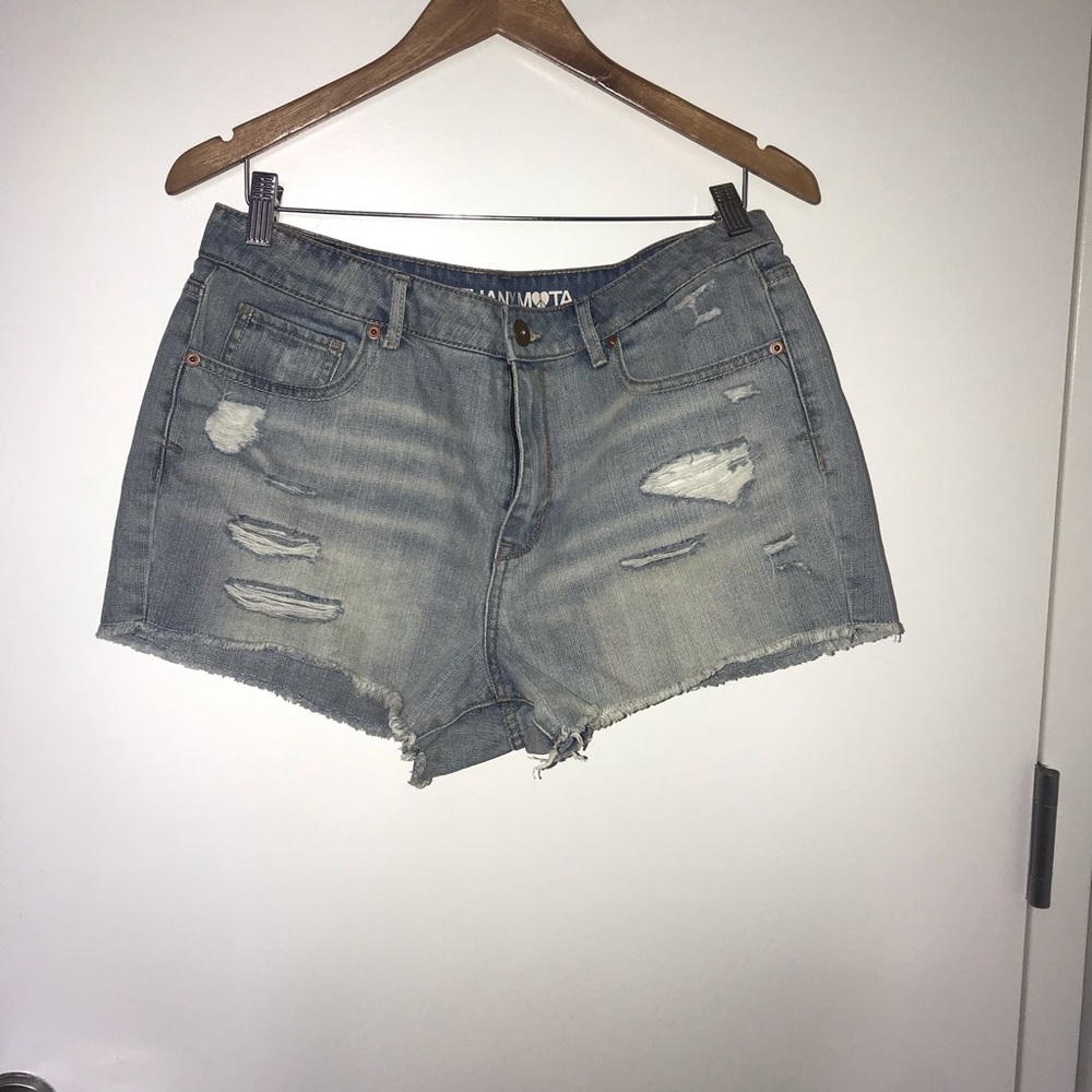 Aeropostale distressed denim shorts (12)